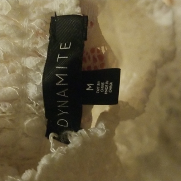 Dynamite White Lace Ruffled Turtleneck - Picture 4 of 4